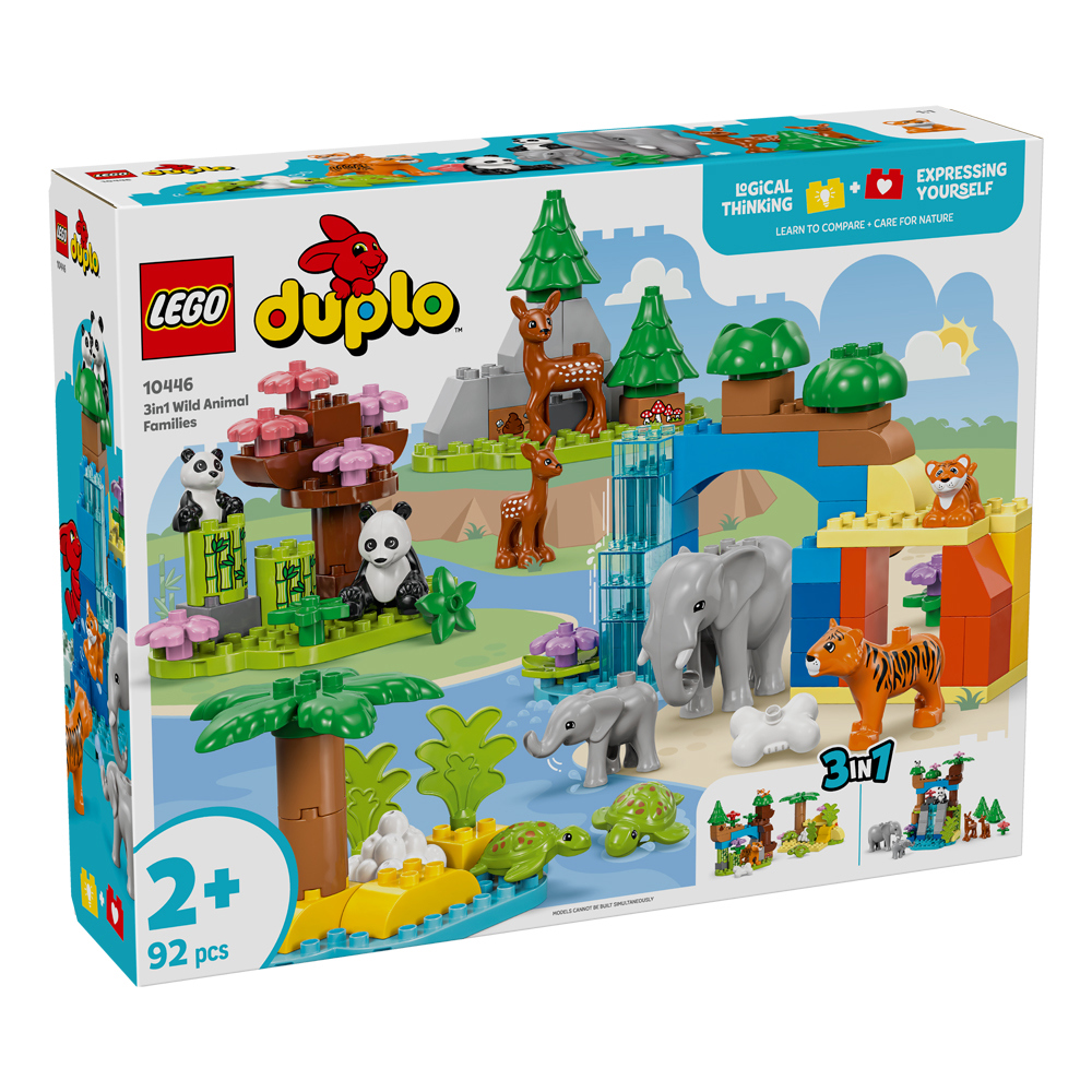 Lego Duplo 3in1 Wild Animal Families Toy Set 10446